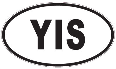 YIS - 3 Letter Initials Oval Magnet