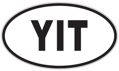 YIT - 3 Letter Initials Oval Magnet