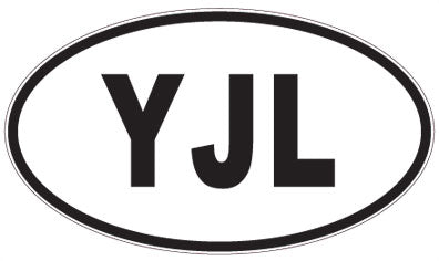 YJL - 3 Letter Initials Oval Magnet
