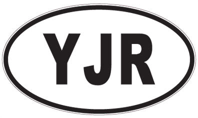 YJR - 3 Letter Initials Oval Magnet