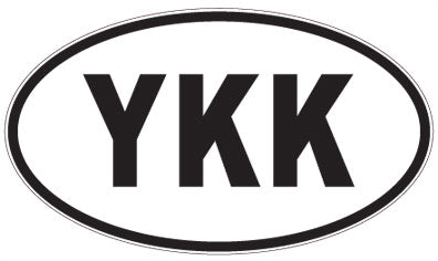 YKK - 3 Letter Initials Oval Magnet