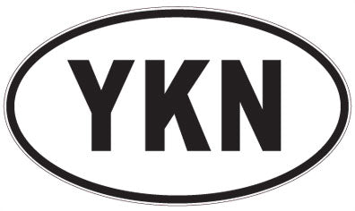 YKN - 3 Letter Initials Oval Magnet