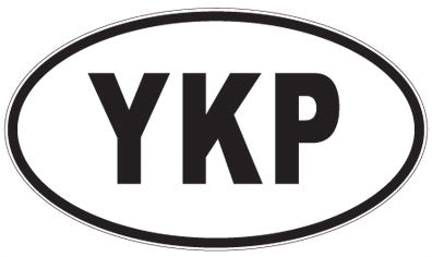 YKP - 3 Letter Initials Oval Magnet