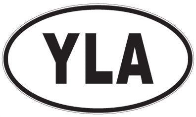 YLA - 3 Letter Initials Oval Magnet
