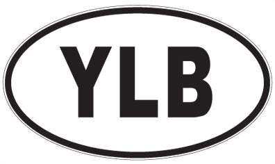 YLB - 3 Letter Initials Oval Magnet