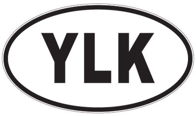 YLK - 3 Letter Initials Oval Magnet
