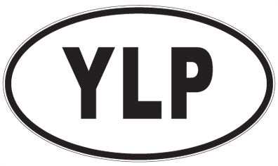 YLP - 3 Letter Initials Oval Sticker