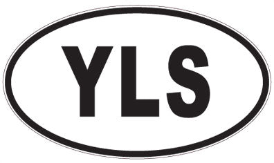 YLS - 3 Letter Initials Oval Magnet