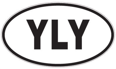 YLY - 3 Letter Initials Oval Magnet