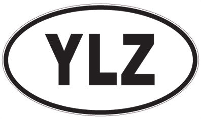 YLZ - 3 Letter Initials Oval Magnet