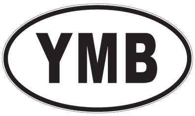 YMB - 3 Letter Initials Oval Magnet