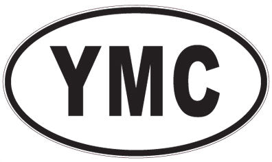 YMC - 3 Letter Initials Oval Magnet