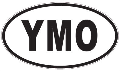 YMO - 3 Letter Initials Oval Magnet