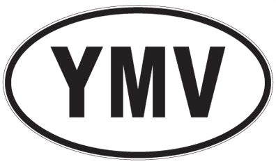 YMV - 3 Letter Initials Oval Magnet