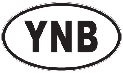 YNB - 3 Letter Initials Oval Magnet