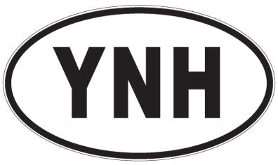 YNH - 3 Letter Initials Oval Sticker