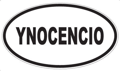 YNOCENCIO - Oval Magnet