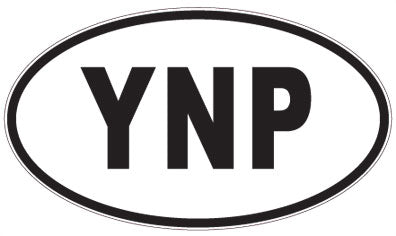 YNP - 3 Letter Initials Oval Magnet
