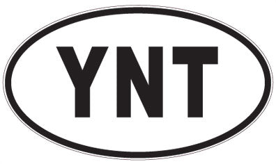 YNT - 3 Letter Initials Oval Magnet