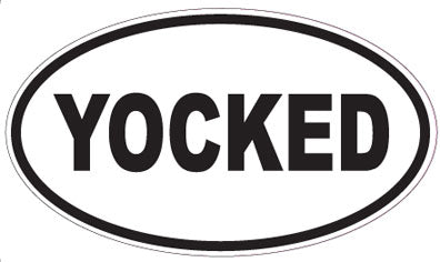 YOCKED - Oval Sticker