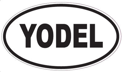 YODEL - Oval Sticker