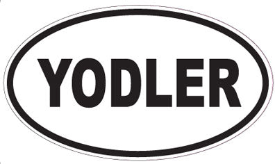YODLER - Oval Sticker