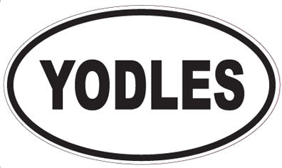 YODLES - Oval Sticker