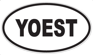 YOEST - Oval Sticker