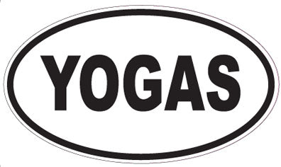 YOGAS - Oval Sticker