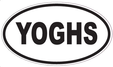 YOGHS - Oval Sticker