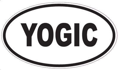 YOGIC - Oval Sticker