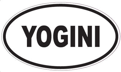 YOGINI - Oval Sticker