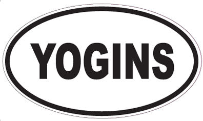 YOGINS - Oval Sticker