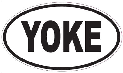 YOKE - Oval Sticker