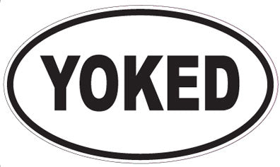 YOKED - Oval Sticker