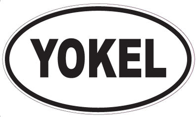 YOKEL - Oval Sticker