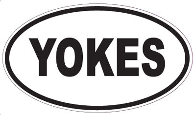 YOKES - Oval Sticker