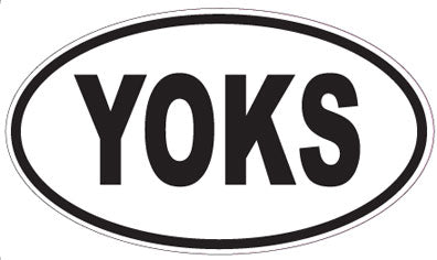 YOKS - Oval Sticker