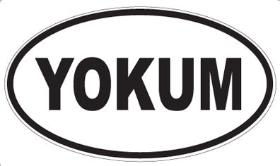 YOKUM - Oval Sticker