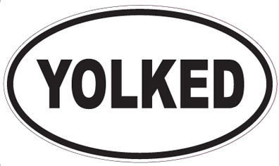 YOLKED - Oval Sticker