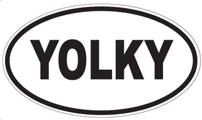 YOLKY - Oval Sticker