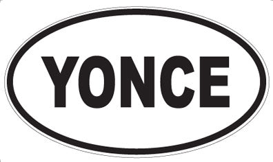 YONCE - Oval Sticker