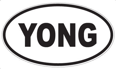 YONG - Oval Sticker