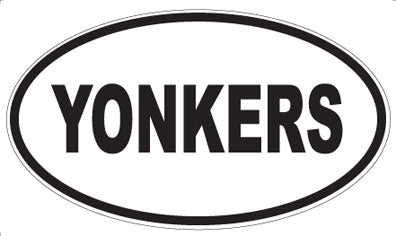 YONKERS - Oval Sticker