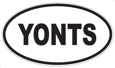 YONTS - Oval Sticker