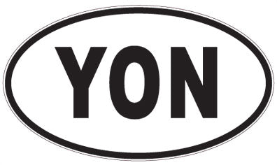 YON - 3 Letter Initials Oval Magnet