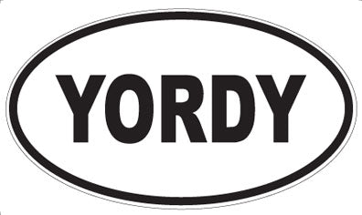 YORDY - Oval Sticker