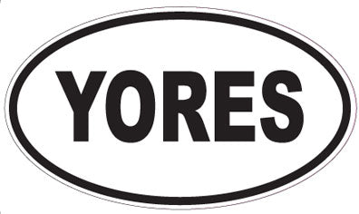 YORES - Oval Sticker