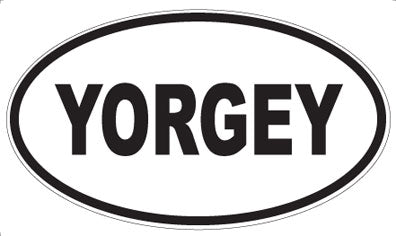 YORGEY - Oval Sticker