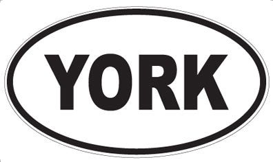 YORK - Oval Sticker